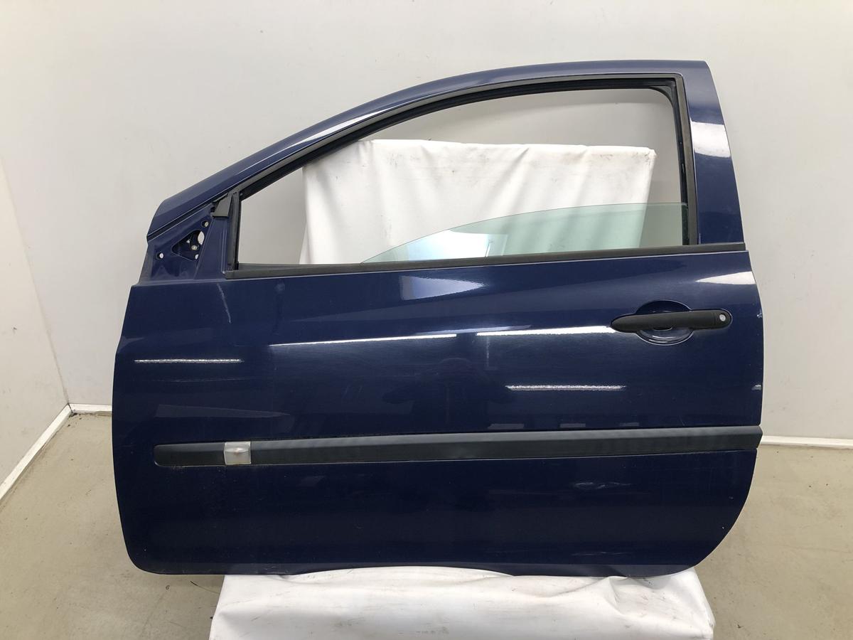 Renault Clio III original Tür links Fahrer 3türer 460 Königsblau Bj 2006