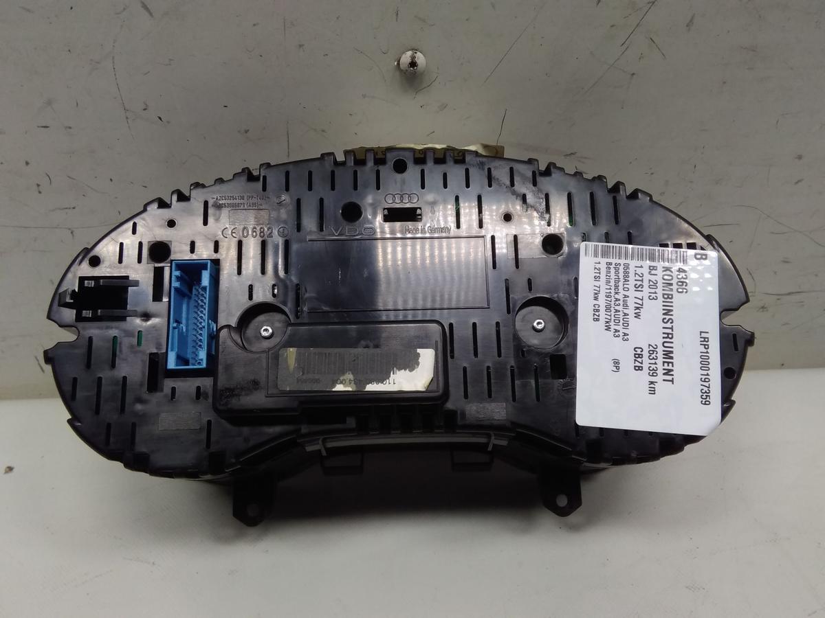 Audi A3 8P Facelift original Kombiinstrument Tacho Armatur 1.2TSI Bj.2013