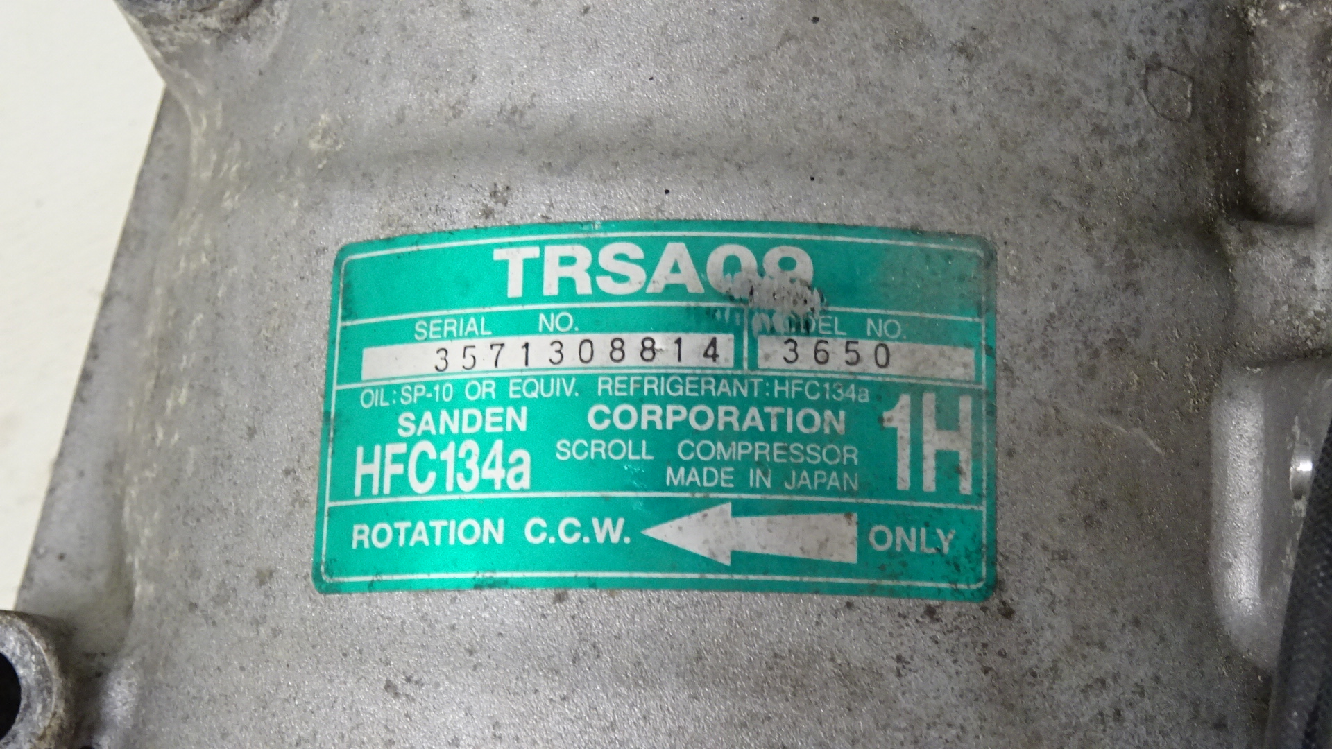 Honda Accord VII Bj1999 Klimakompressor 2,2 156KW H22A7 TRSA09