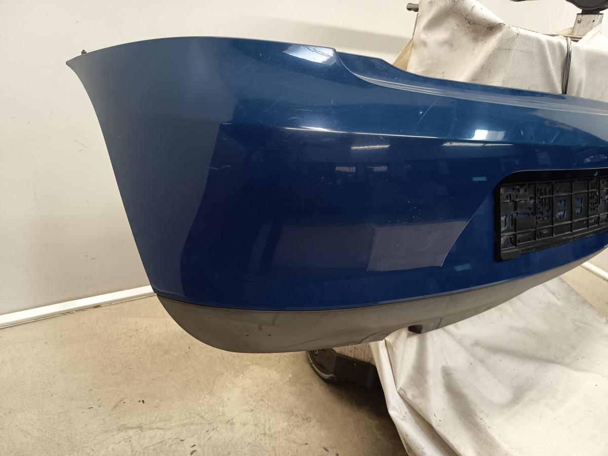 VW Fox original Stoßfänger Stoßstange hinten LL5M Indienblau Bj 2005