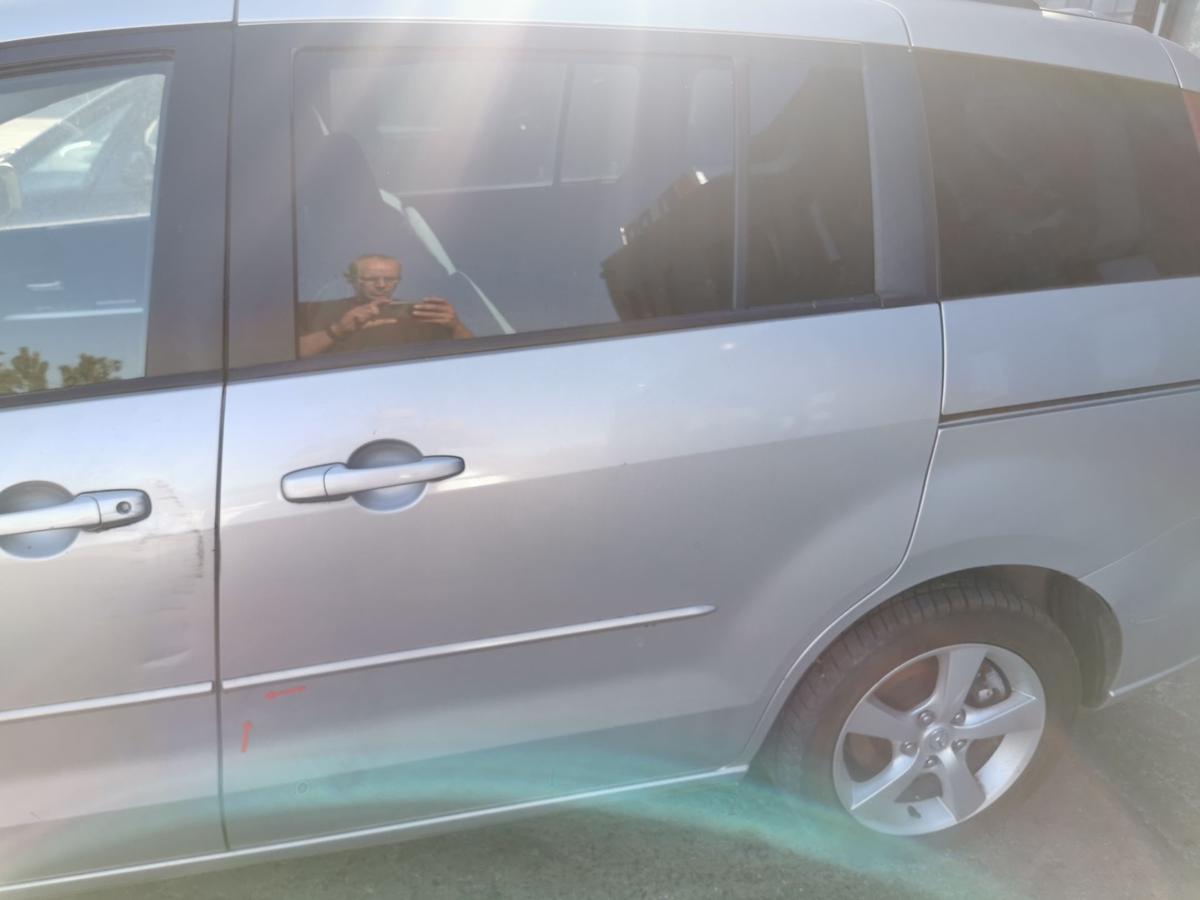 Mazda 5 CR Schiebetür Tür Autotür Rohbautür hinten links 22V Sunlight Silver Met
