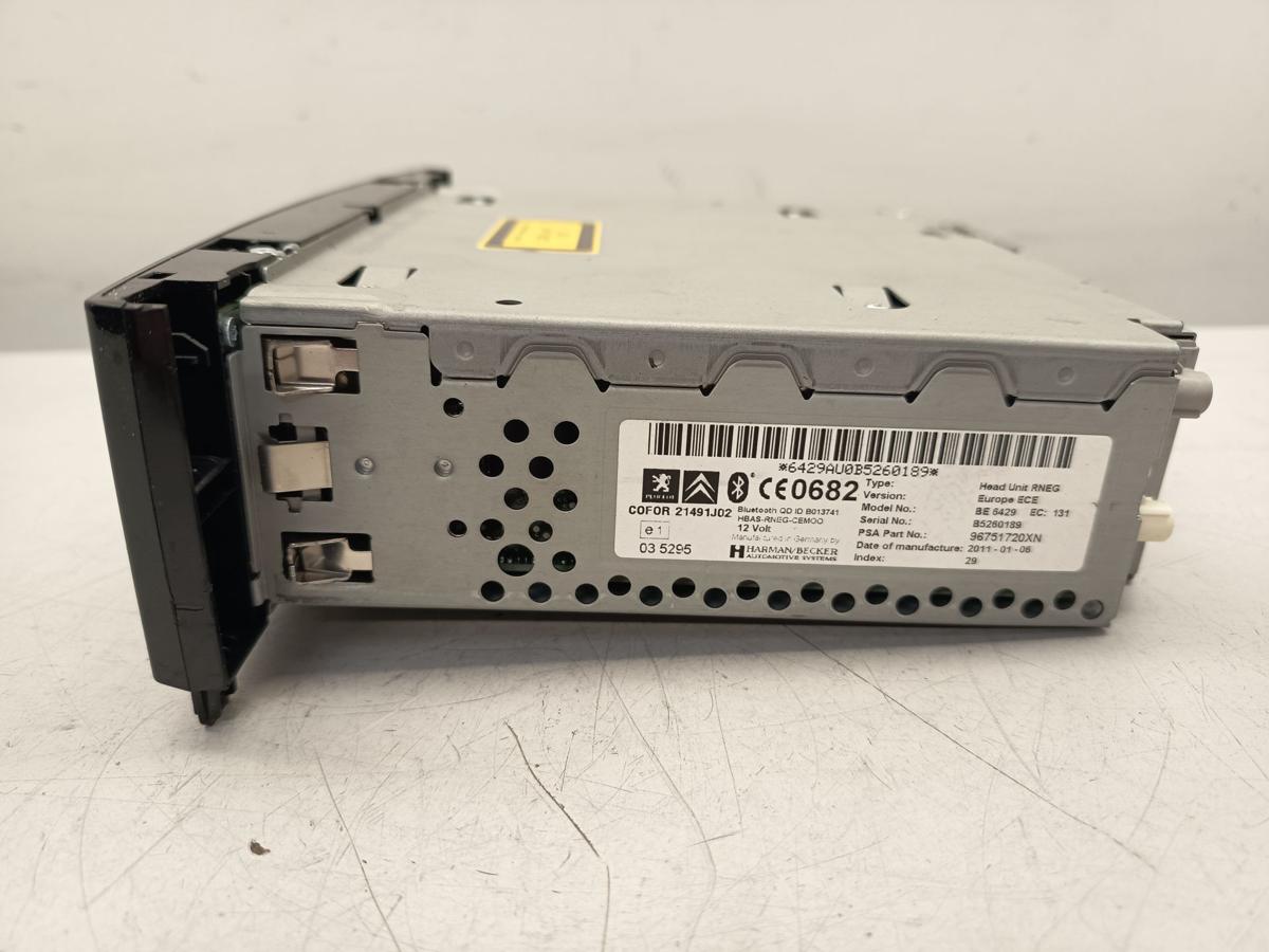 Peugeot 308 I original Autoradio 96751720XN Baujahr 2011