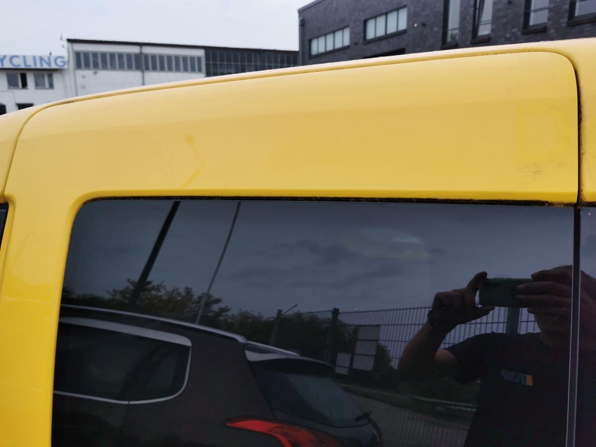 VW Caddy 2K Tür Schiebetür Autotür hinten links Roh ginstergelb R132 TEXT BILDER