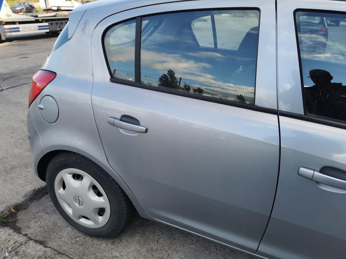 Opel Corsa D Tür Autotür Fondtür Rohbautür hinten rechts Z163 Lichtsilber met