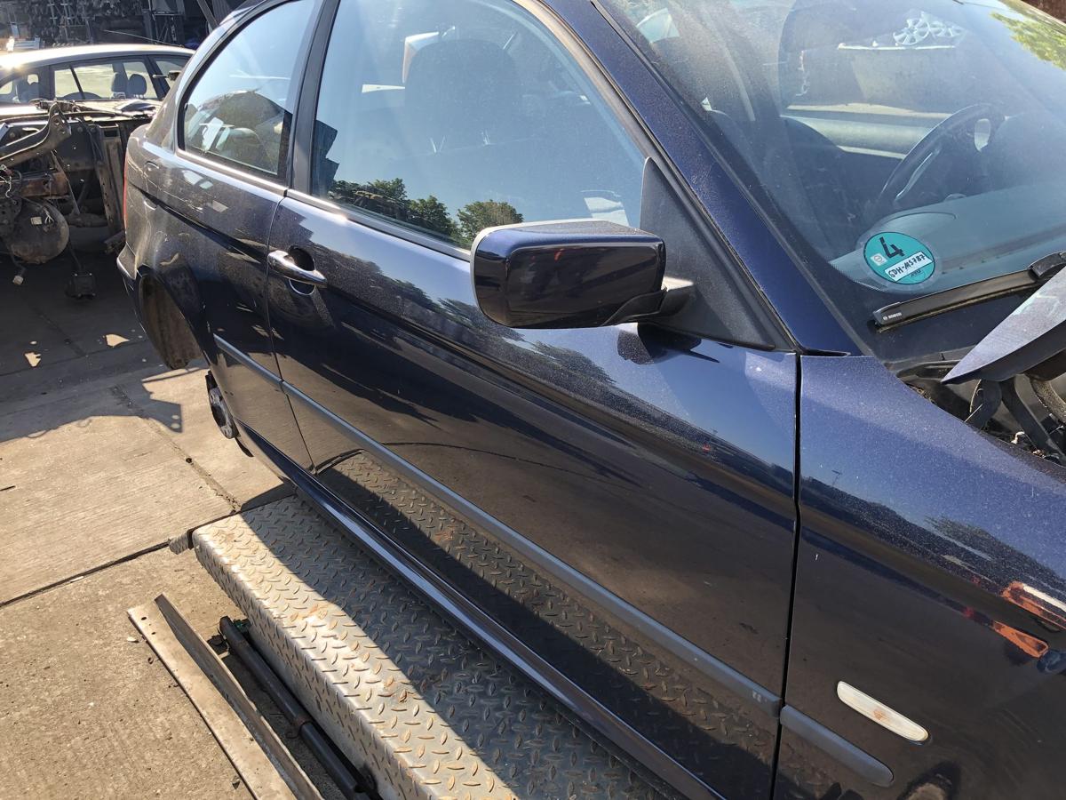 BMW E46 Compact original Tür rechts Beifahrer 317 Orientblau Bj 2004