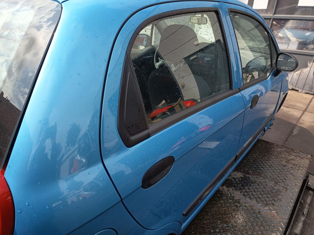 Chevrolet Matiz M200 orig Tür hinten rechts blau Bj 2008