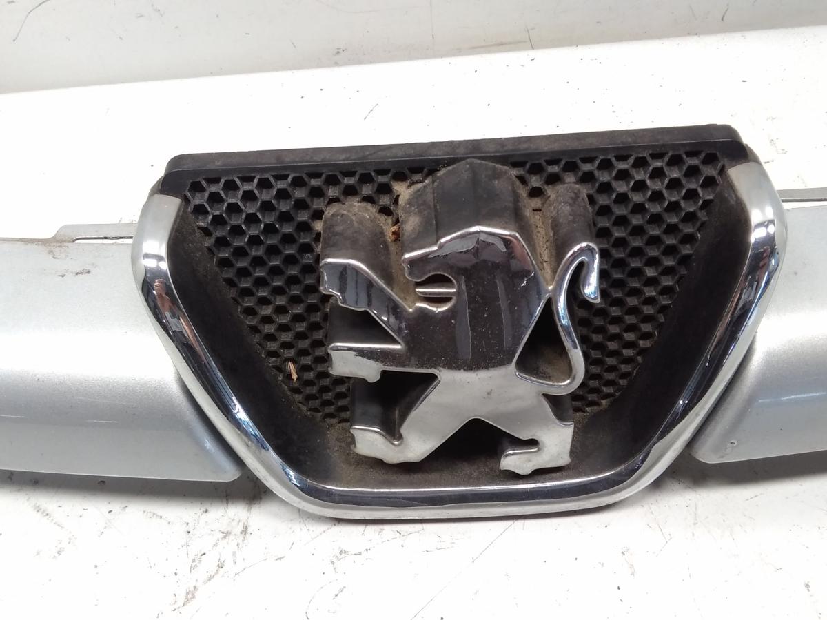 Peugeot 206 Kombi original Grill K&uuml;hlergrill mit Emblem silber EZR BJ2004
