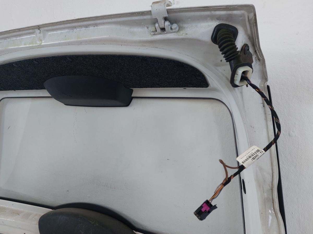 Skoda Roomster Praktik 5J Heckklappe mit Scheibe o. Heizung LF9E wei&szlig; Dellen