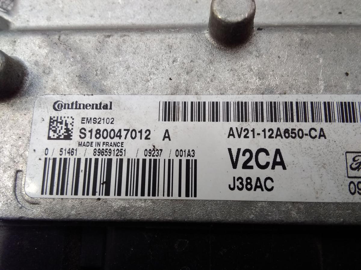 Ford Fiesta JA8 original Motorsteuerger&auml;t 1.25 60kw SNJB BJ2009 AV2112A650CA