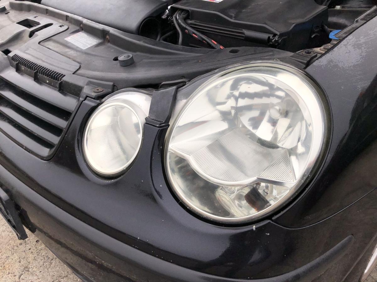 VW Polo 9N 9N1 Scheinwerfer links Frontscheinwerfer Lampe Valeo Tr&uuml;bung leicht