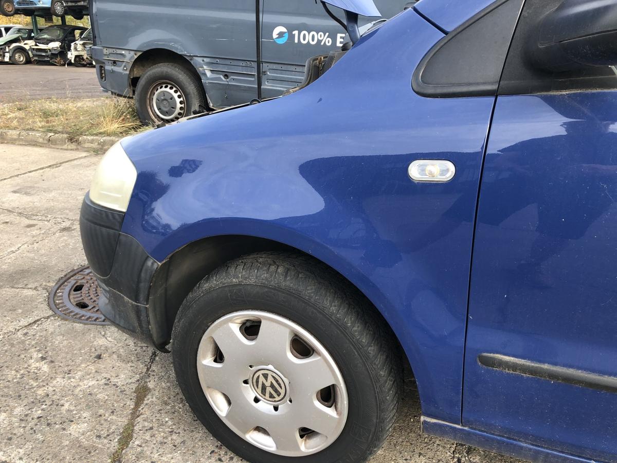 VW Fox 5Z Kotfl&uuml;gel vorn links Fahrerseite Seitenwand LL5M Indienblau
