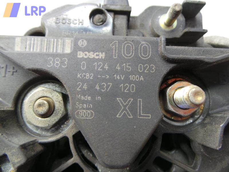 Opel Corsa C Lichtmaschine 100A Generator 24437120 0124415023 BOSCH BJ2003