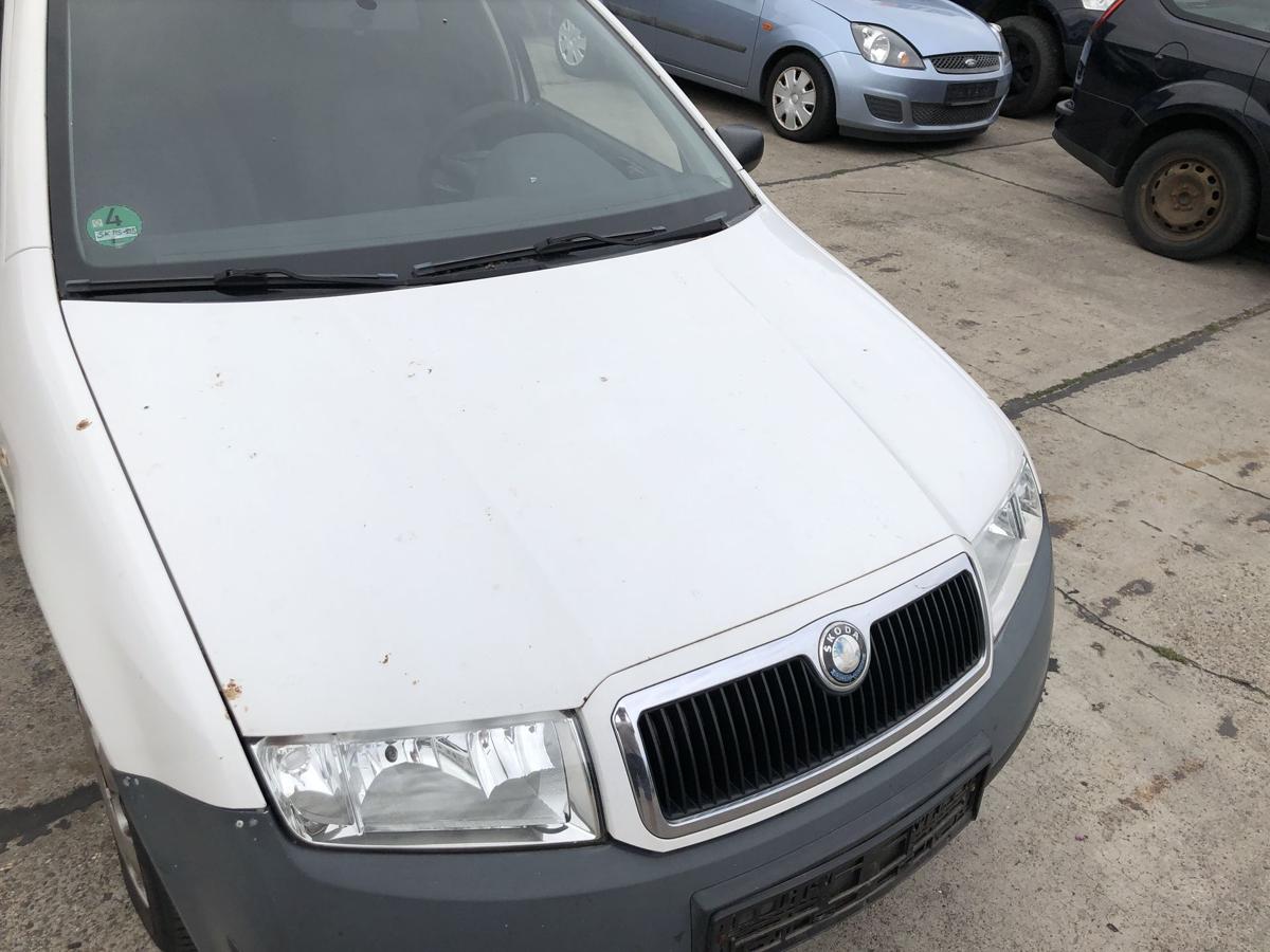 Skoda Fabia 6Y Praktik Motorhaube Haube Klappe Deckel vorn Grill LF9E Candywei&szlig;