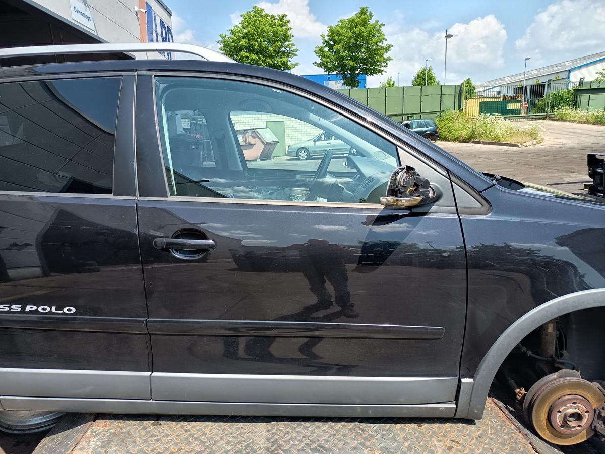 VW Polo Cross 9N3 orig Tür vorn rechts Beifahrertür 5trg LC9Z Black Bj 2007