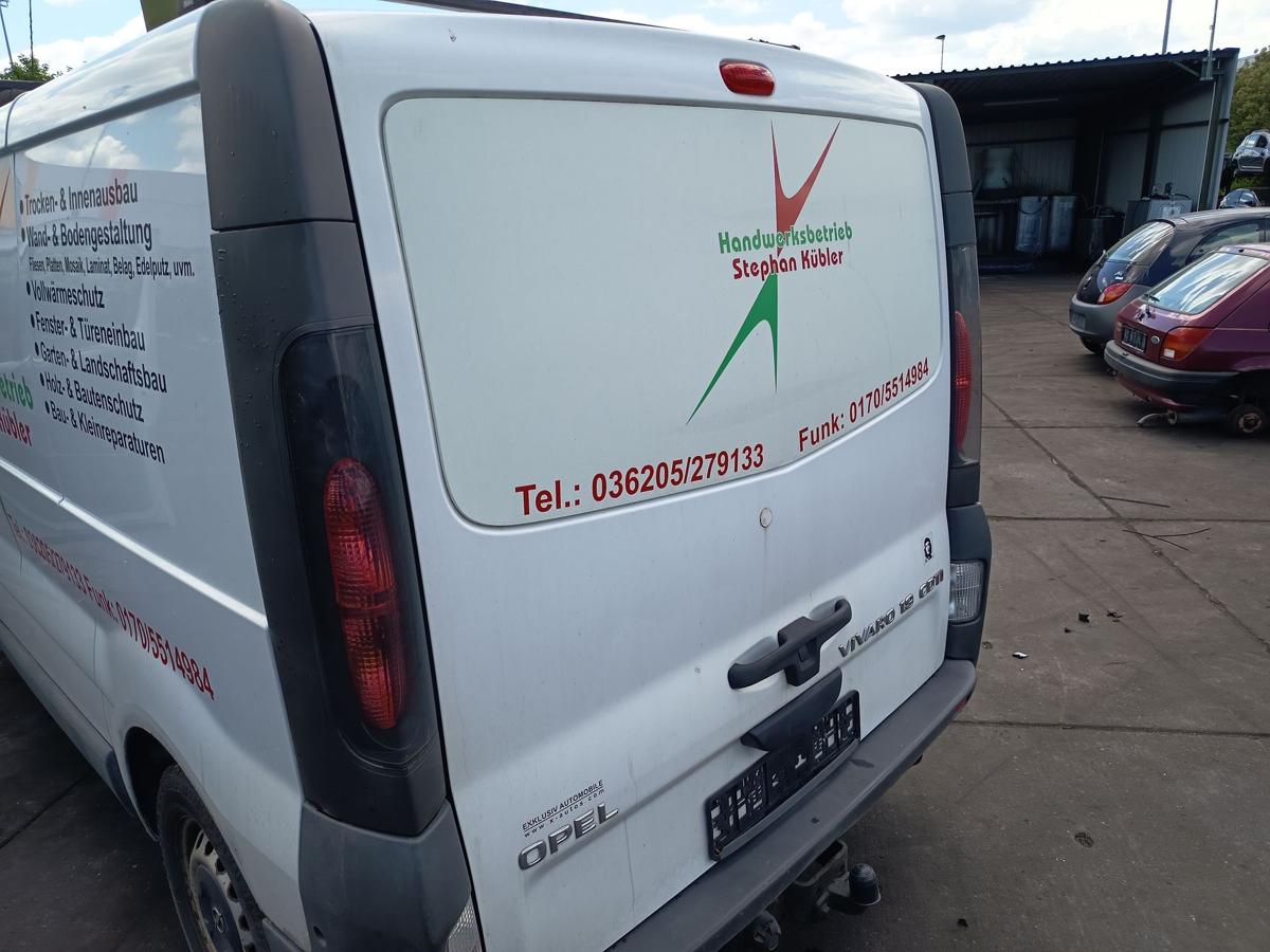 Opel Vivaro A original Heckklappe ohne Scheibe L474 Casablancawei&szlig; Bj 2005