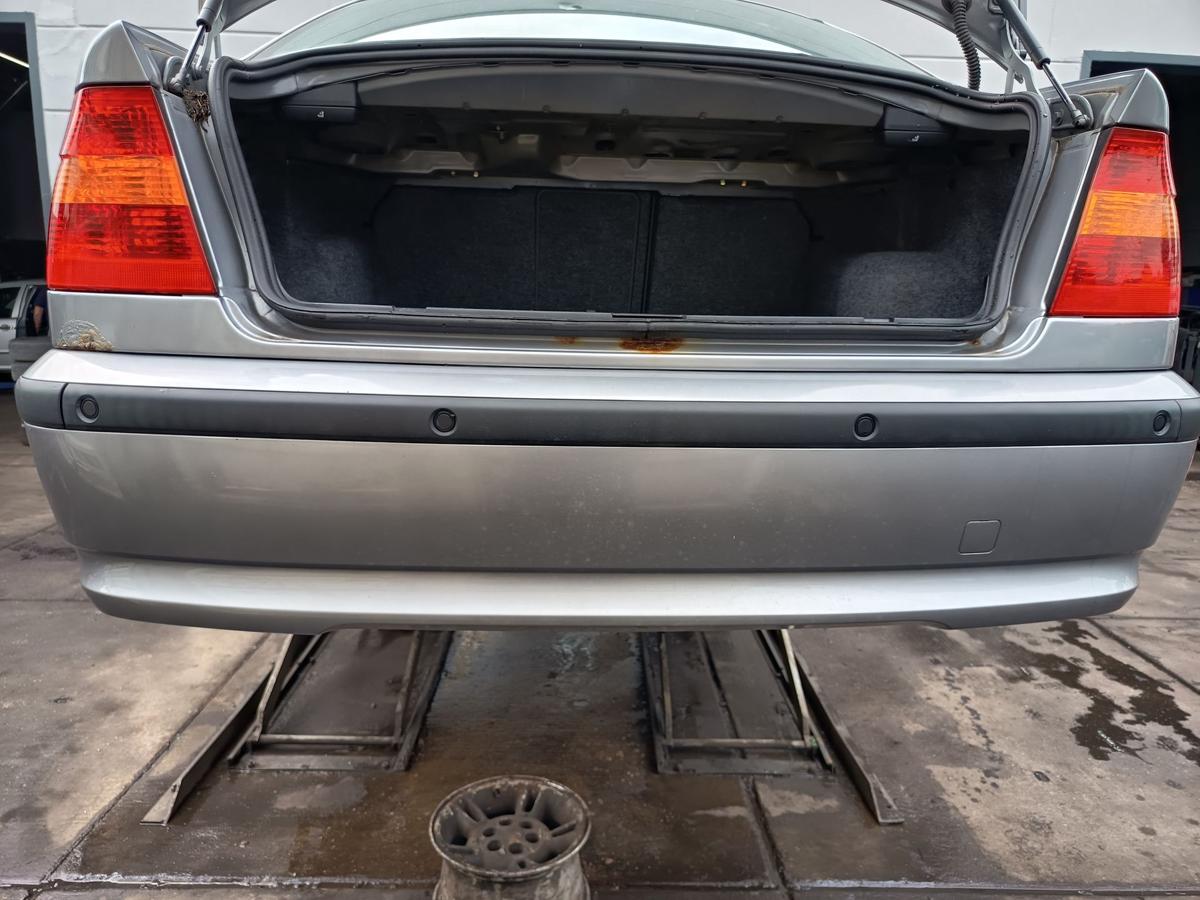 BMW 3er E46 original Stoßstange Fänger hinten/Heck A80 Silbergrau Bj 2004