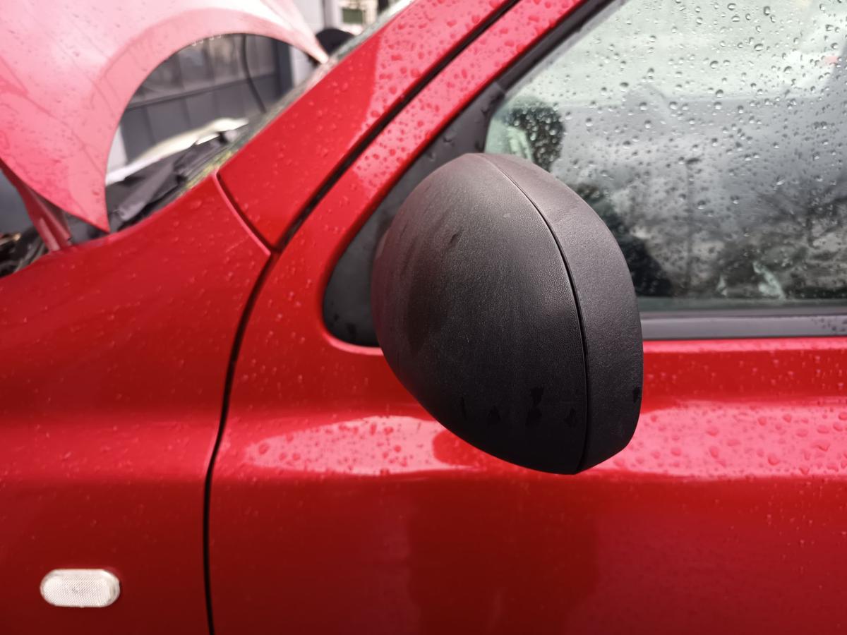 Nissan Micra K12 original Aussenspiegel links manuell unlackiert schwarz Bj 2005