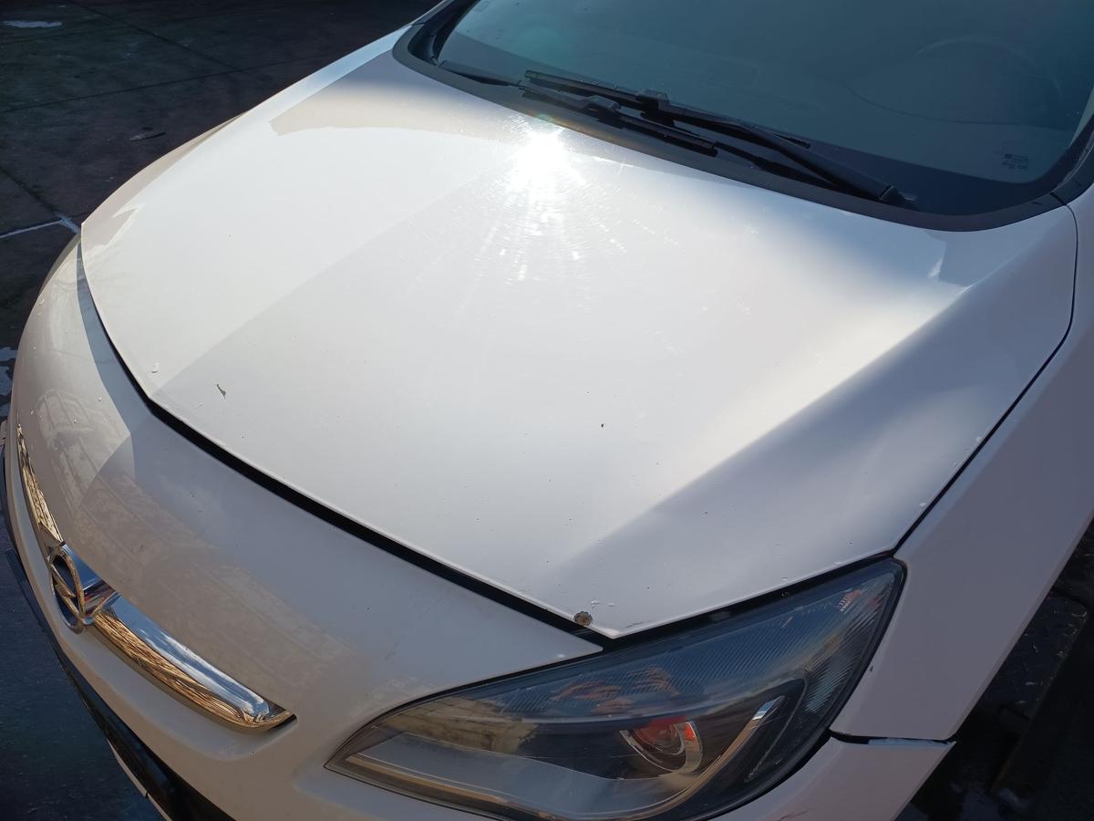 Opel Astra J original Motorhaube Klappe Deckel vorn Front Z40R Schneewei&szlig; Bj2013