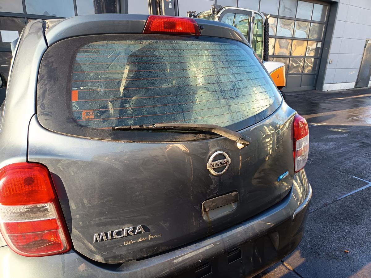 Nissan Micra K13 orig Heckklappe mit Scheibe Kofferraum FAA Green bis Bj 2013