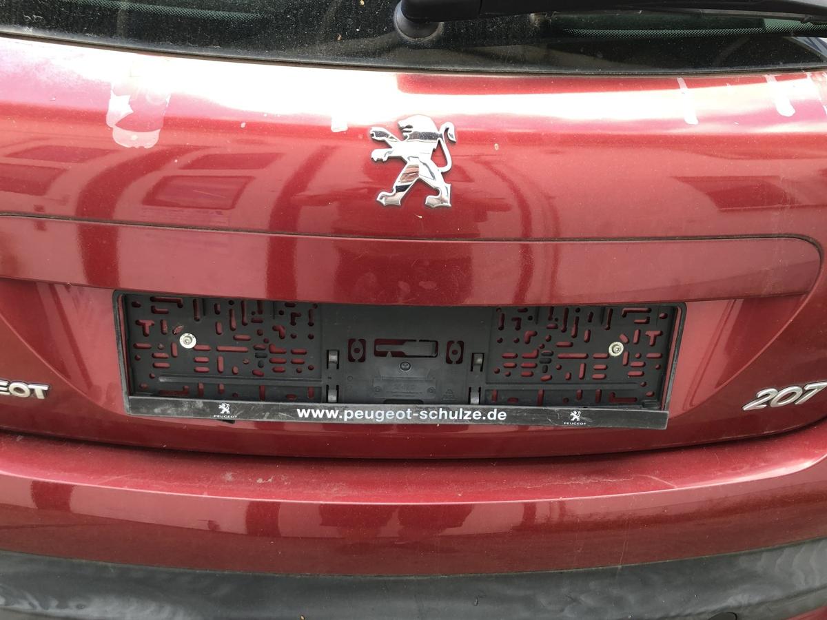 Peugeot 207 WA WC Heckklappe Scheibe Kofferklappe 3trg KJC Rouge Erythree Nacre