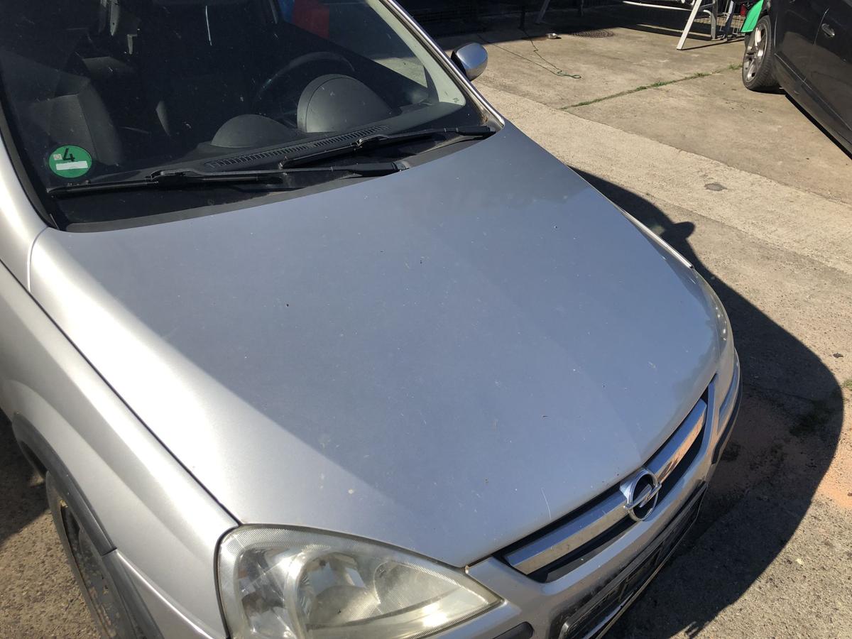 Opel Corsa C ab 2003 Motorhaube Haube Klappe Motorklappe vorn Z157 Starsilber