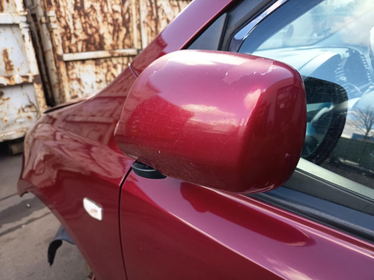 Kia Carnival III orig Au&szlig;enspiegel links elekt R9 Rubinrot vor Facelift Bj 2006