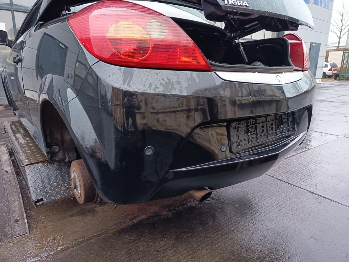 Opel Tigra TwinTop orig Sto&szlig;stange hinten Sto&szlig;f&auml;nger Cabrio 20R Schwarz Bj2007