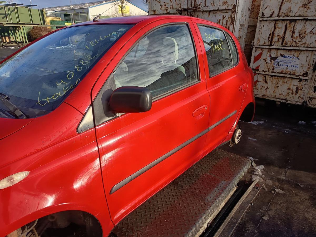 Toyota Yaris XP10 original T&uuml;r vorn links Fahrer 3P0 Vulkanrot Bj 2001