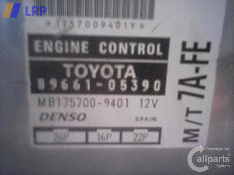 Toyota Avensis T22 original Steuergerät Motor MB1757009401 DENSO BJ2000