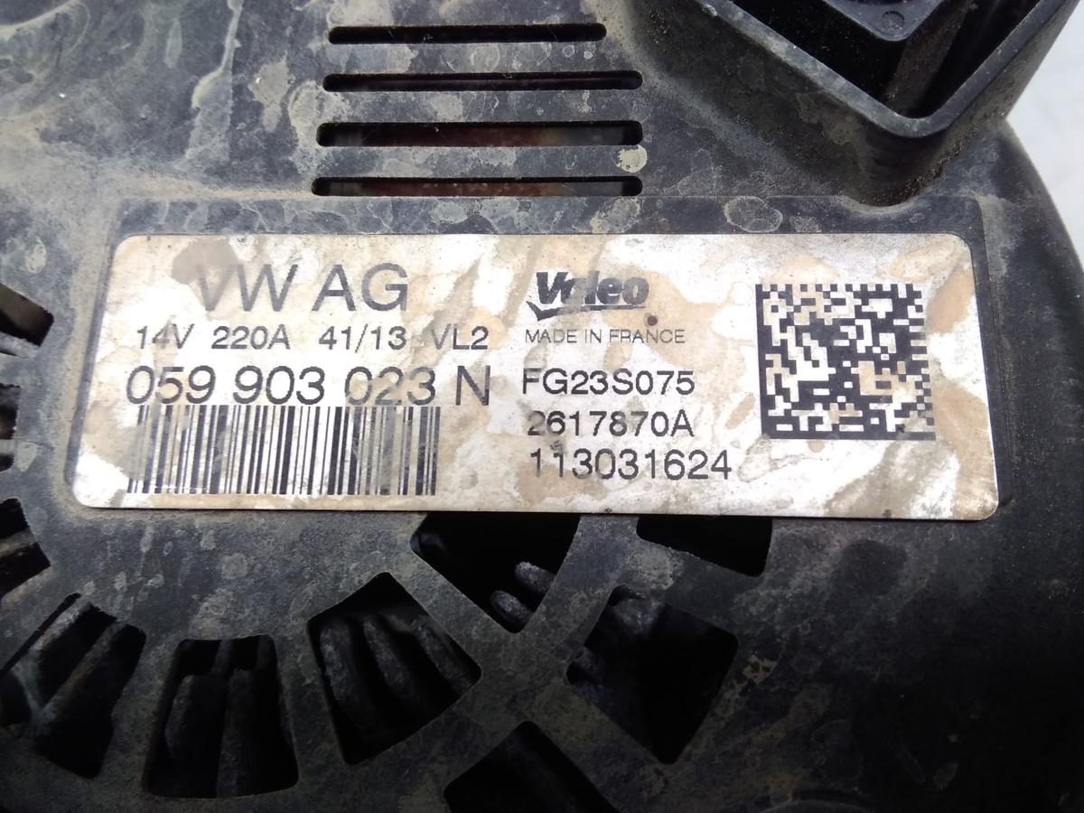 VW Touareg 2 7P original Lichtmaschine Generator 220A Valeo 3.0TDI 180kw Bj.2013