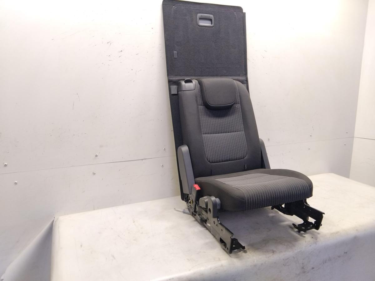 Seat Alhambra 7N R&uuml;cksitz Einzelsitz Kofferraum rechts Stoff titanschwarz Bj.2015