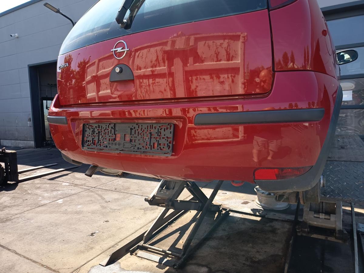Opel Corsa C orig Stoßfänger Stoßstangen hinten Z573 Tizianrot Bj 2004