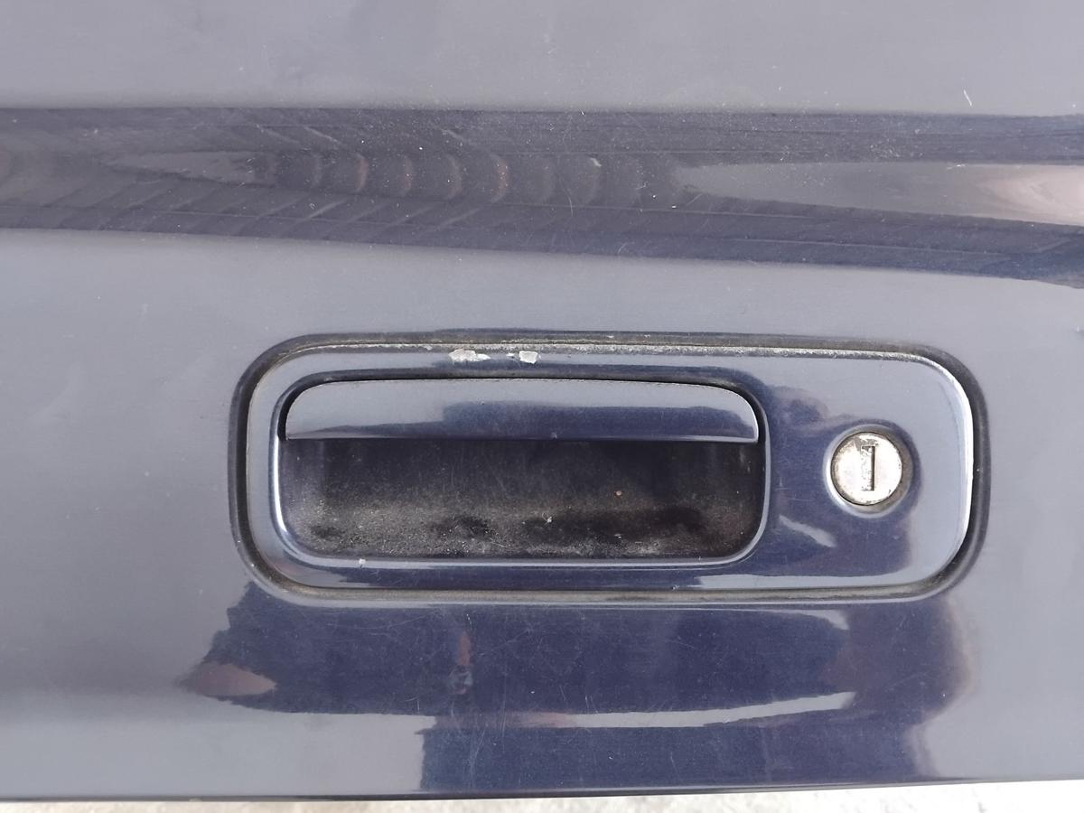 VW Sharan 7M Heckklappe LD5G Dark Iron Blue mit Heckscheibe Facelift BJ2009