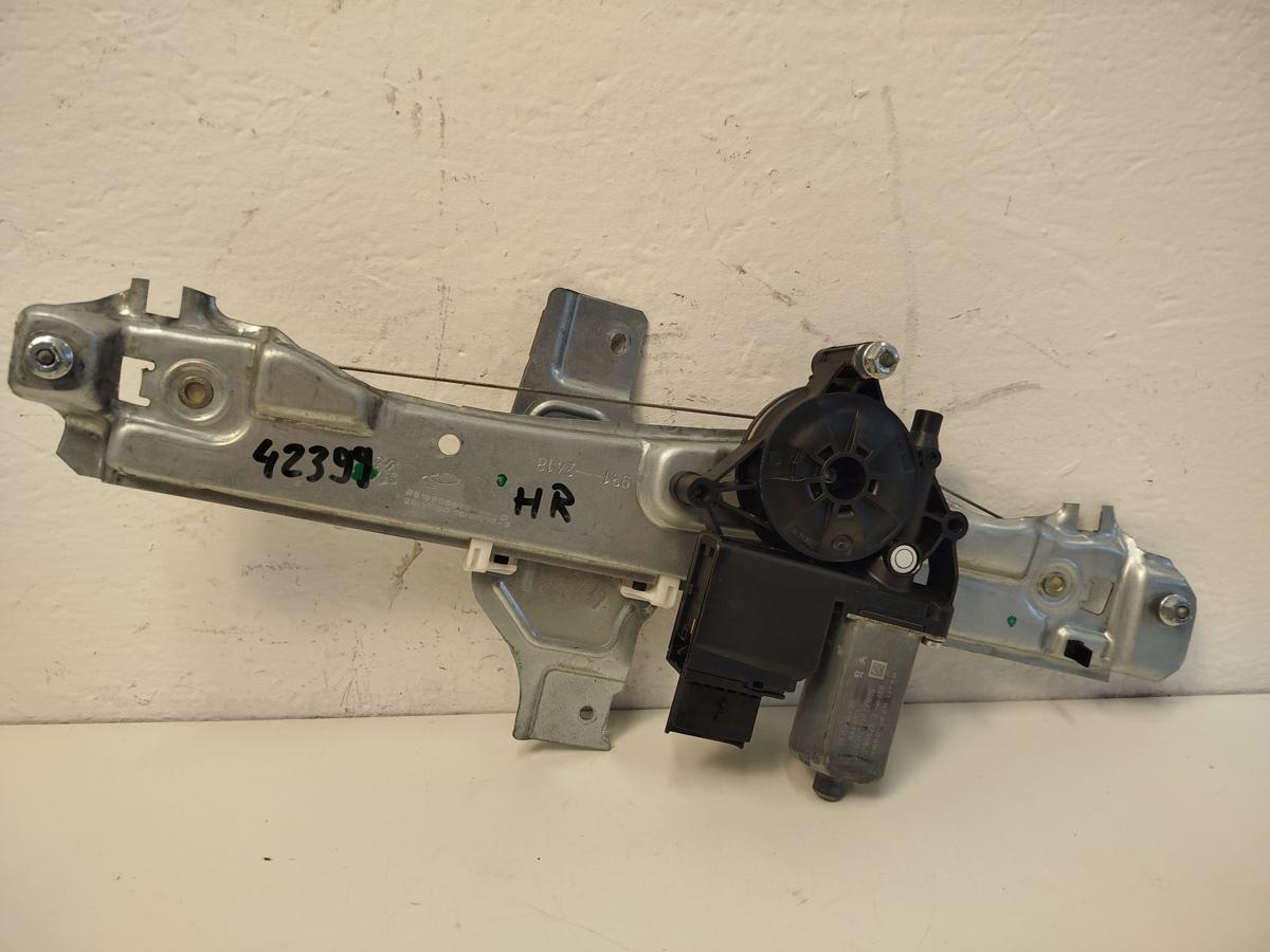 Peugeot 2008 I CU ab16 Fensterheber hinten rechts elektrisch Motor und Mechanik