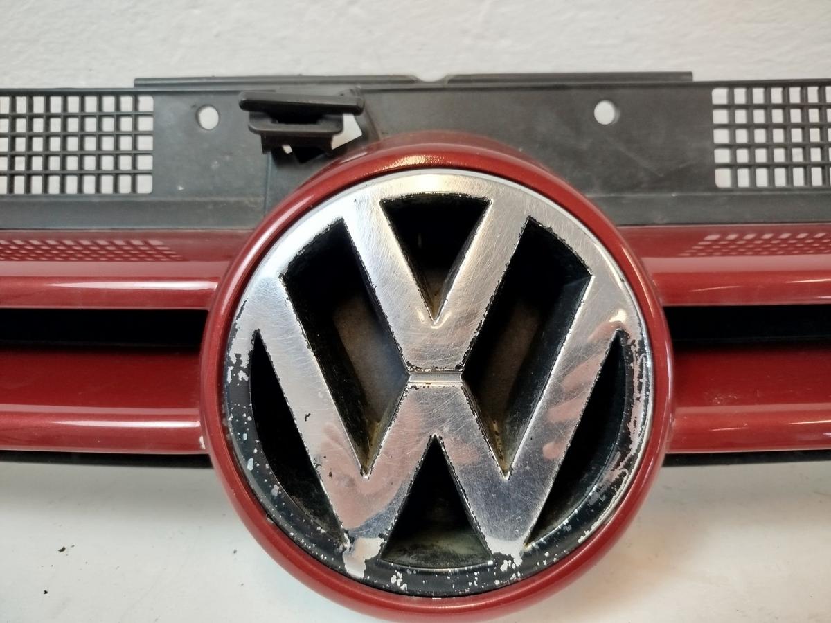 VW Golf 4 1J IV K&uuml;hlergrill Frontgrill Grill mit Logo LC3K Canyonrot