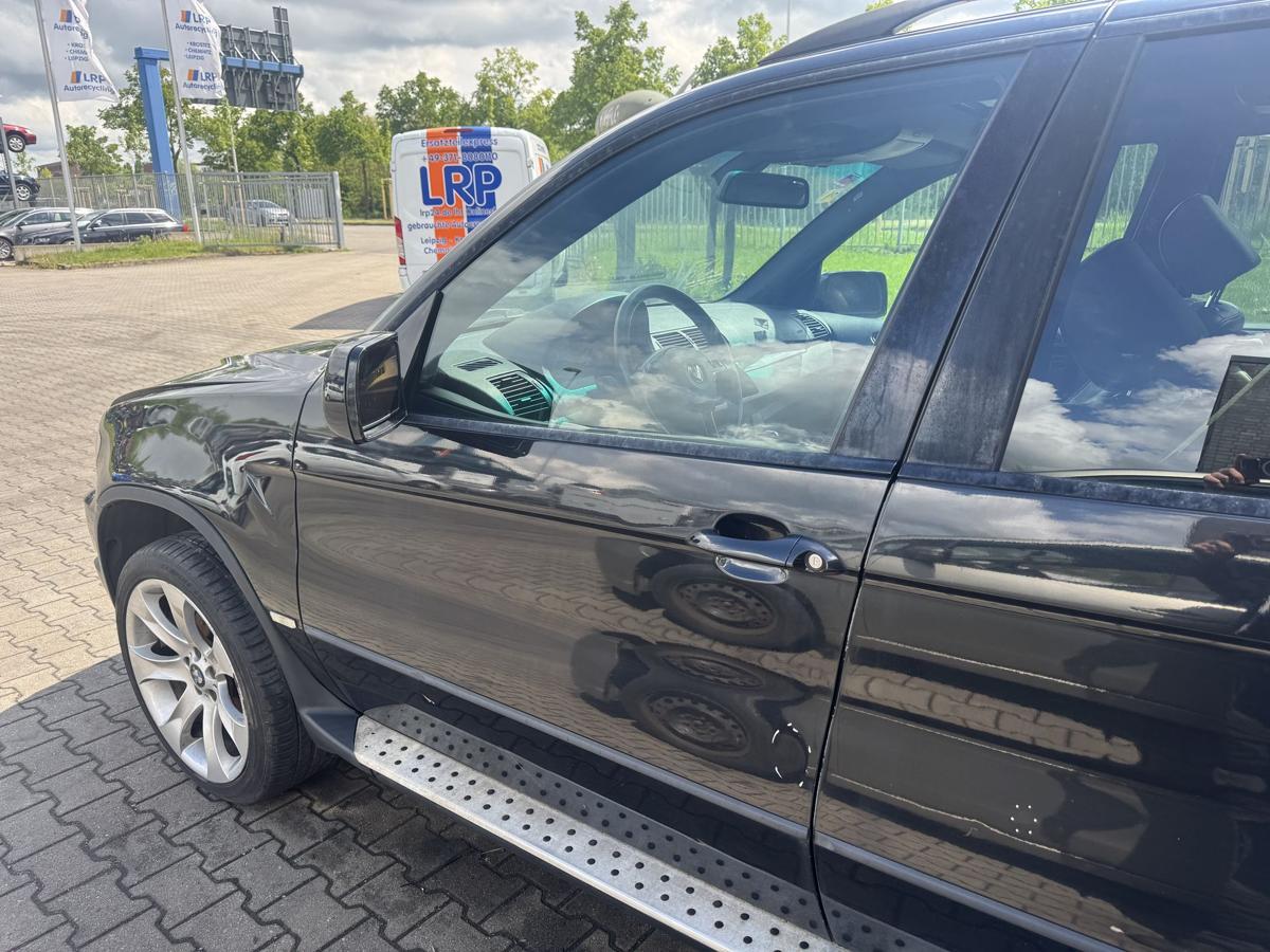 BMW X5 E53 original T&uuml;r vorn links 475 Blacksaphire Metallic Rohbau Bj.2003