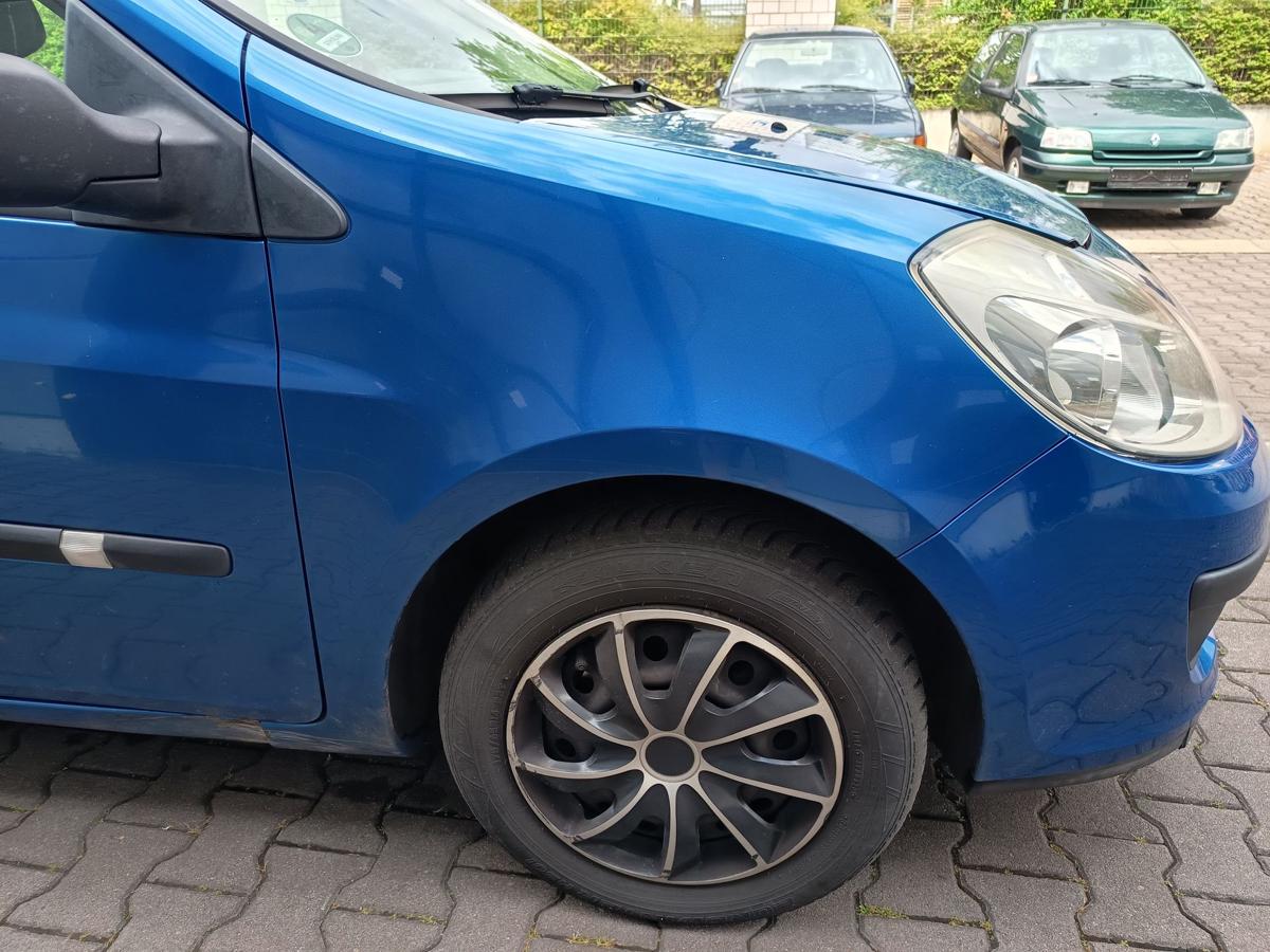 Renault Clio III orig Kotflügel rechts TEI45 Blau met Bj 2006