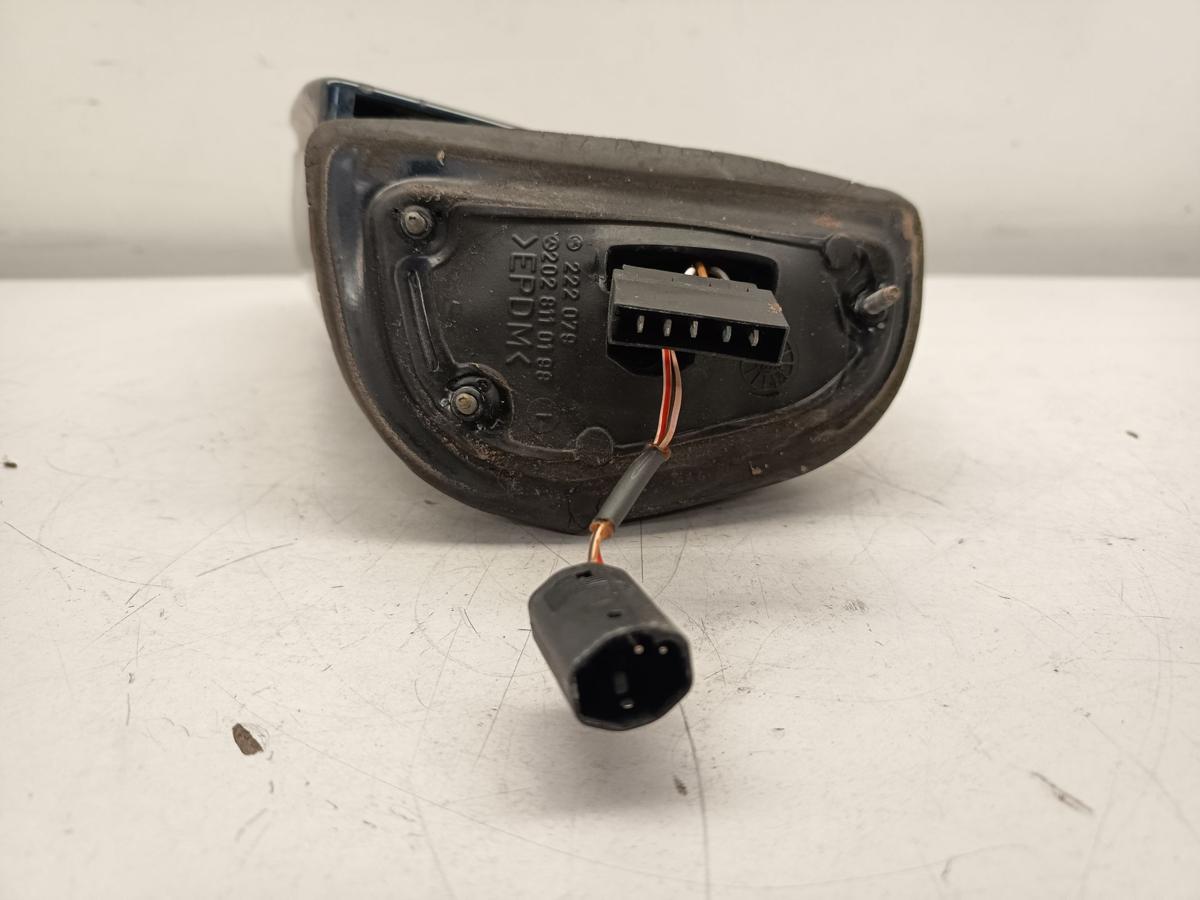 Mercedes E-Klasse S210 original Au&szlig;enspiegel links elekt 189 schwarz Bj 1998
