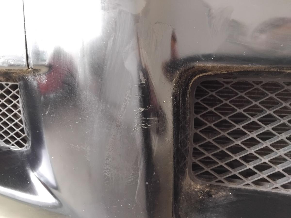 Hyundai Tucson JM orig Stossf&auml;nger Sto&szlig;stange vorn schwarz EB ebony black BJ2006