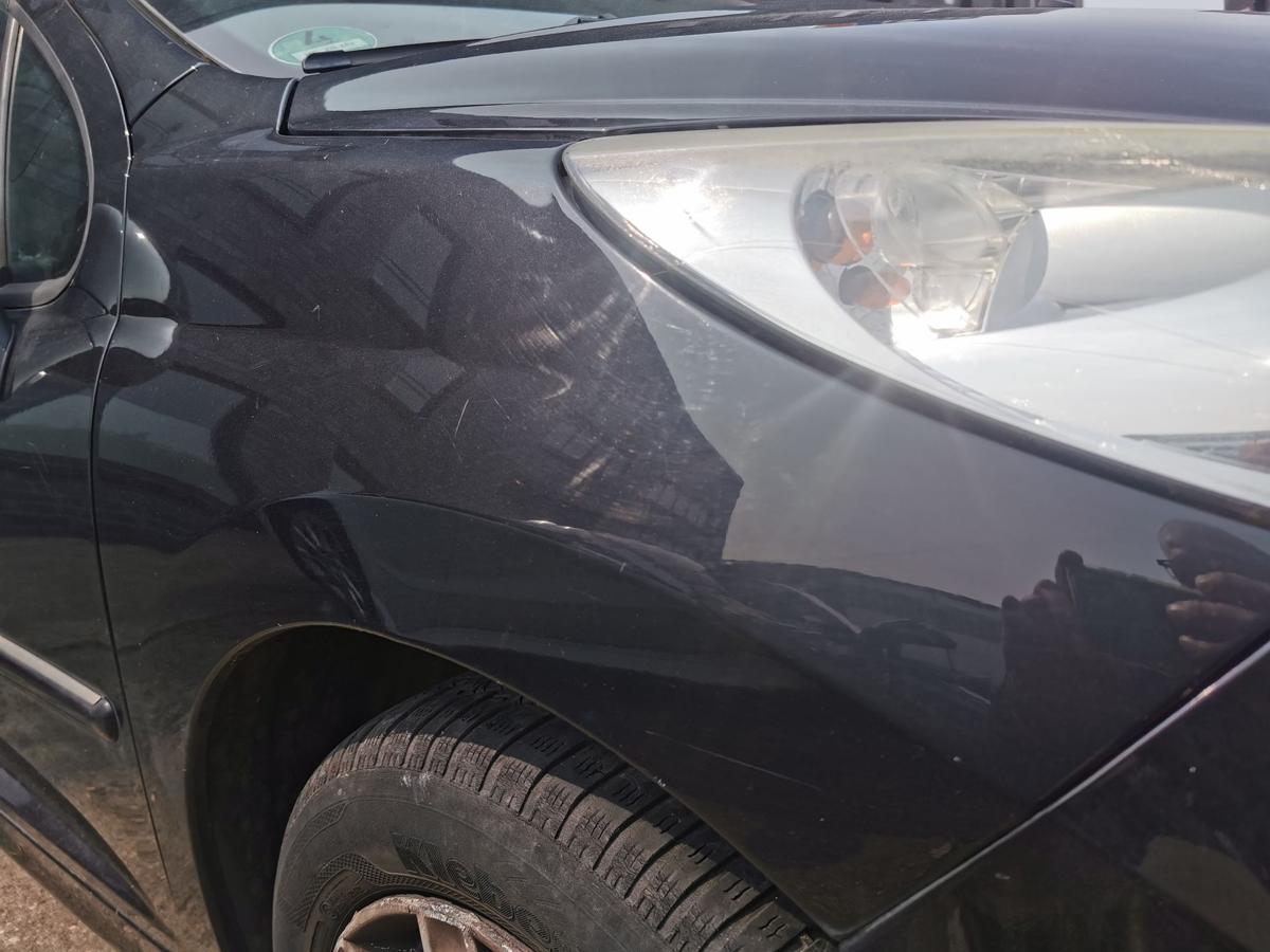 Peugeot 207SW Kotflügel Fender Seitenwand vorn rechts EXL Obsidianschwarz
