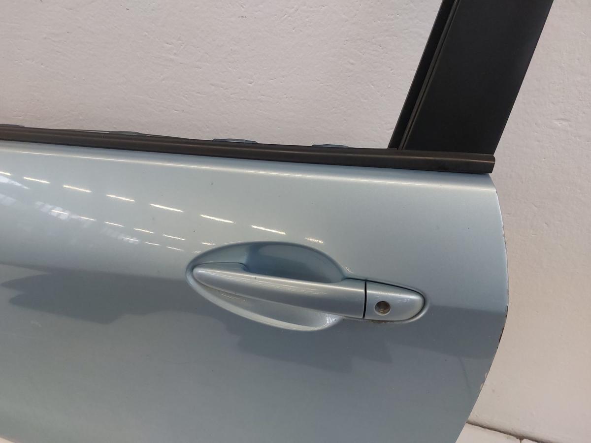 Tür vorn links vom 3 türer Fahrertür Autotür Rohbau hellblau Mazda 2 DE