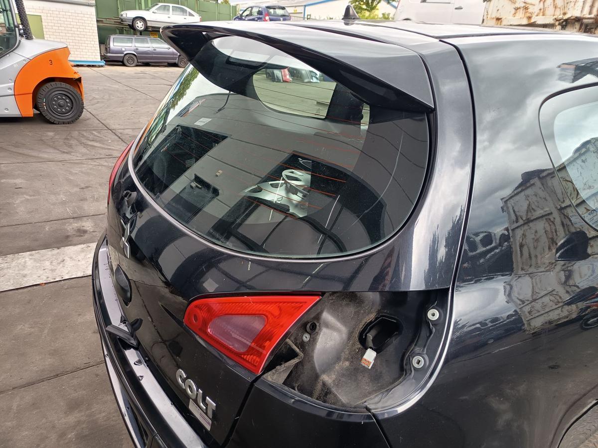 Mitsubishi Colt Z30 3-TRG orig Heckklappe mit Spoiler X42 Pantherschwarz Bj 2007