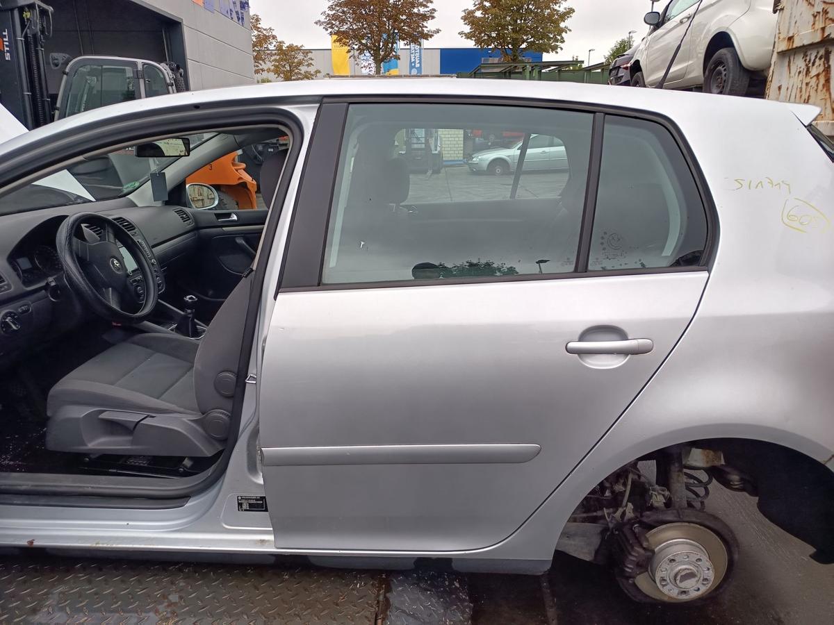 VW Golf V 5 türer original Tür hinten links Fond A7W Reflexsilber Bj 2005