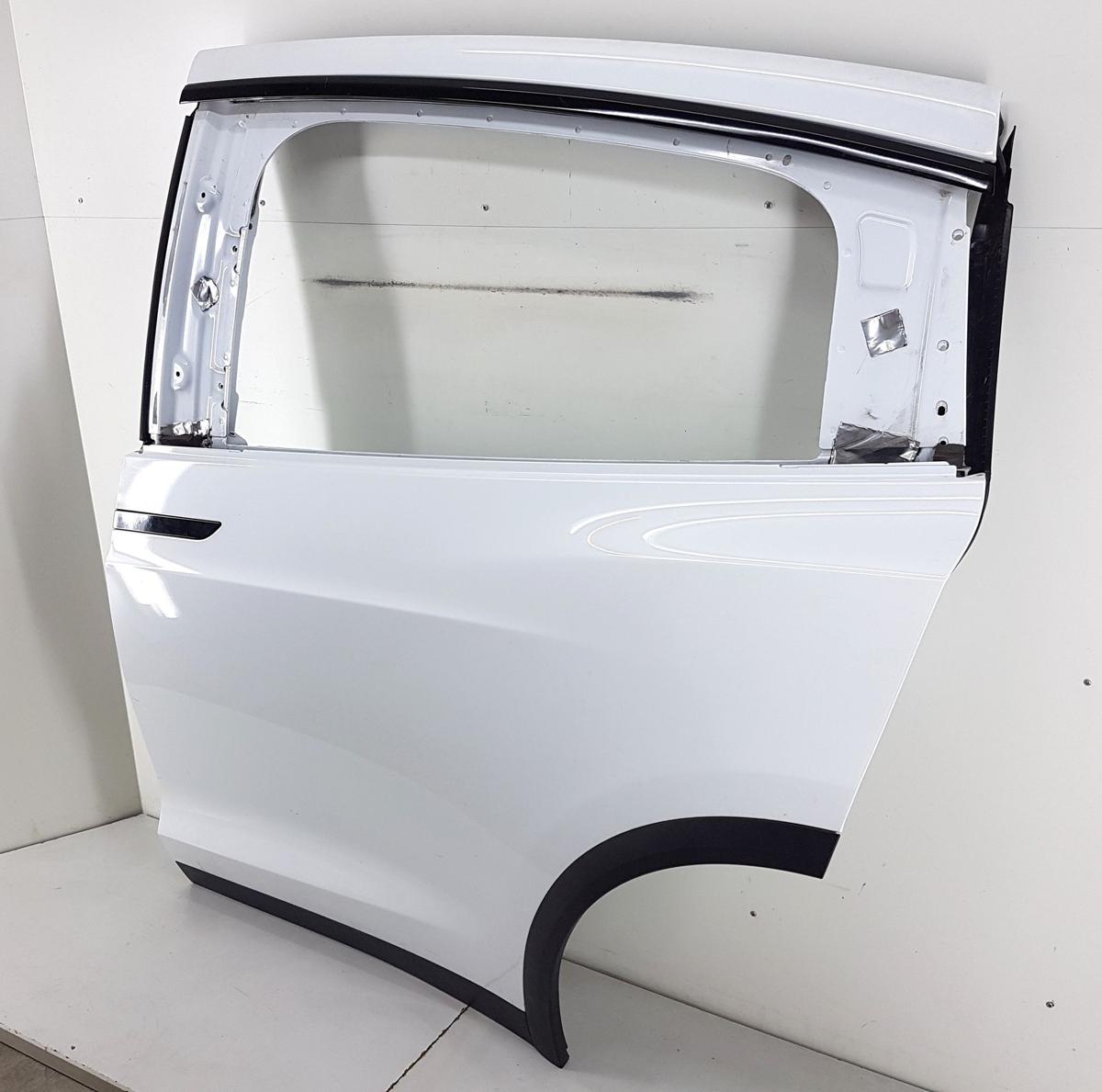 Tesla Model X T&uuml;r hinten links PPSW White Water Pearl Bj22 Falcon Wing Doors