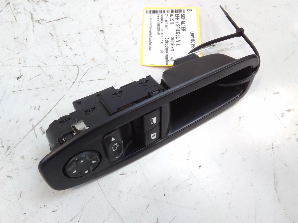 Peugeot 208 original Schalter Spiegel Fensterheber vorn links 96758210ZD Bj.2016