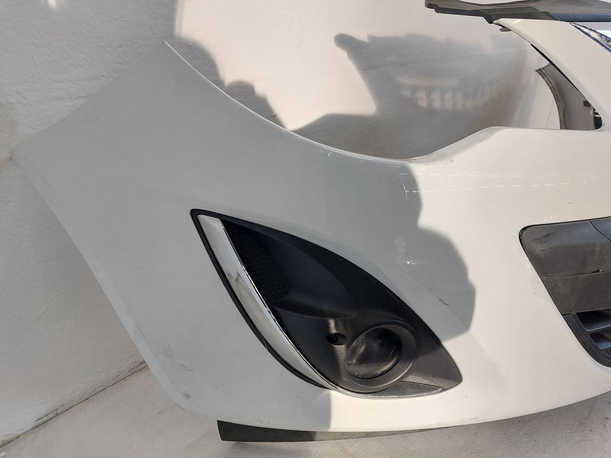 Opel Corsa D ab 2010 Stossf&auml;nger vorn Facelift NSW Bumper GFO weiss Stossstange