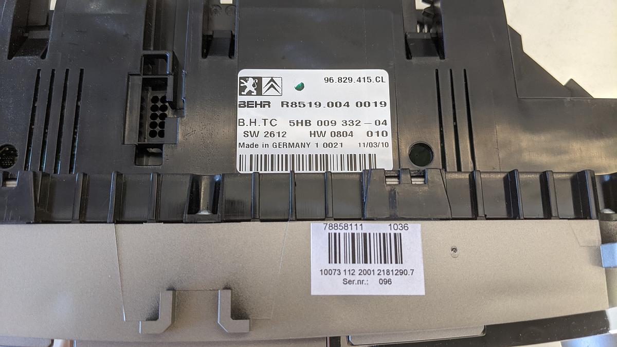 Citroen C5 R Klimabedienteil Heizbetätigung OE Neuteil 6452H8