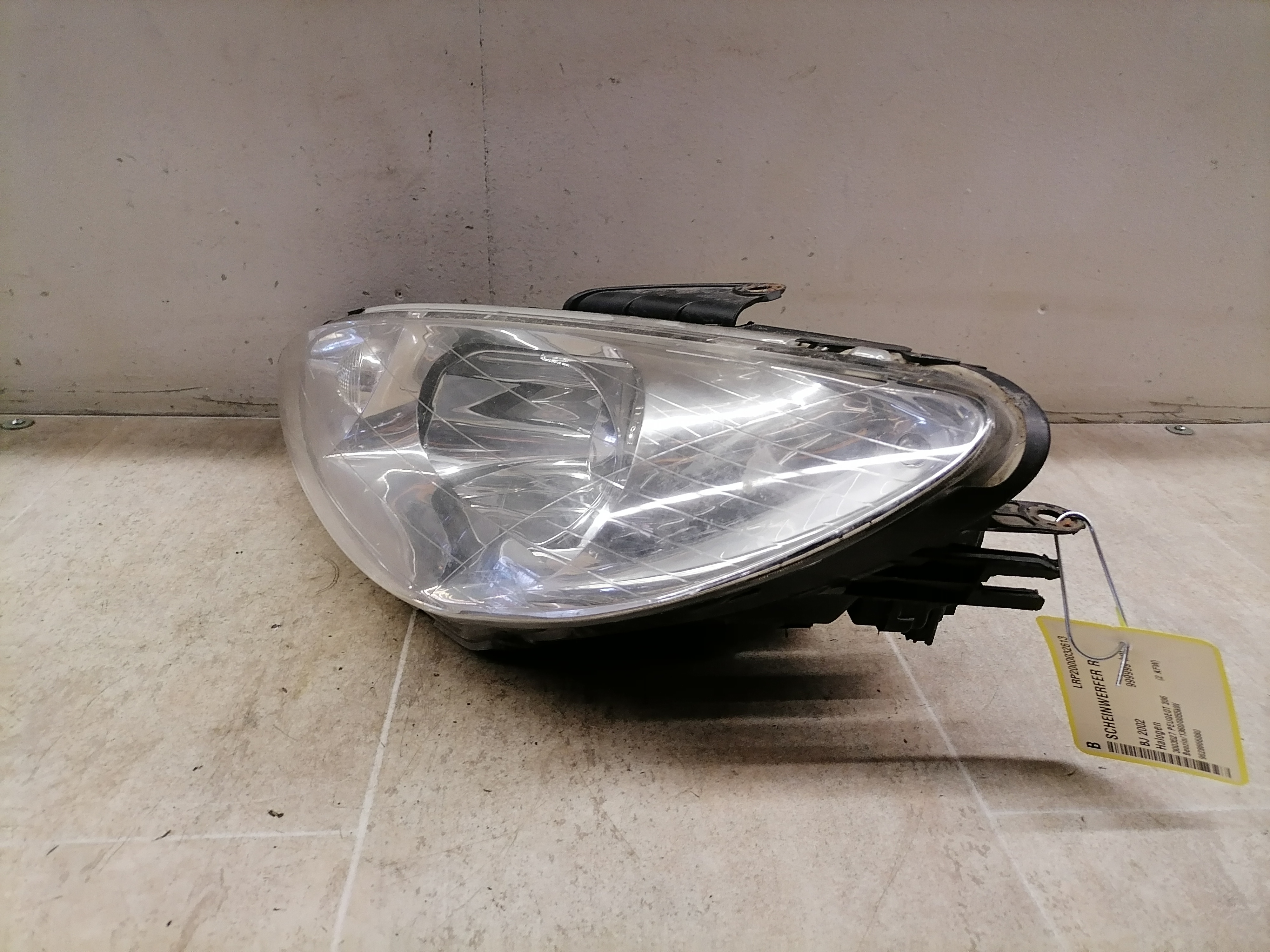 Peugeot 206 ab03 Scheinwerfer vorn links Lampe 9628666880