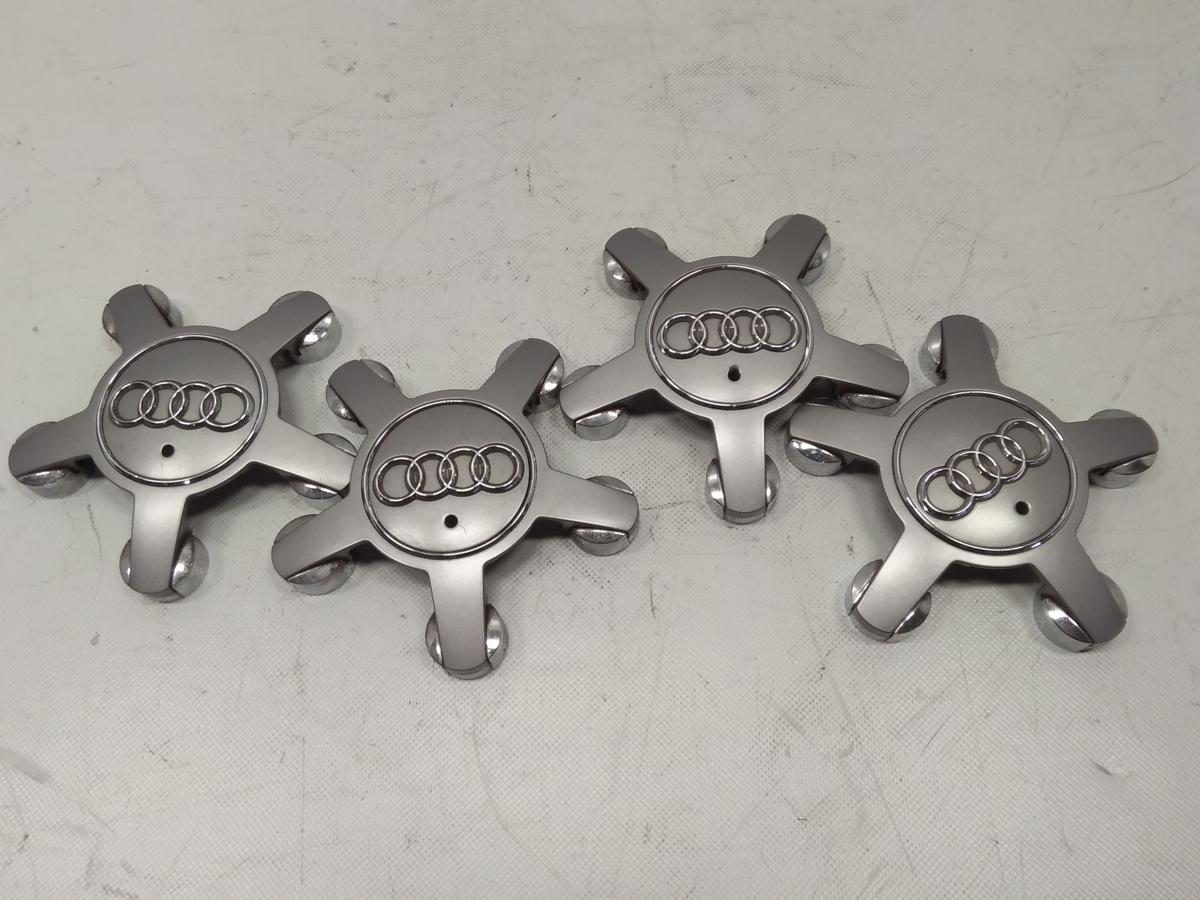 Original Satz Audi Nabenabdeckkappen Felgendeckel Nabendeckel grau 4F0601165N