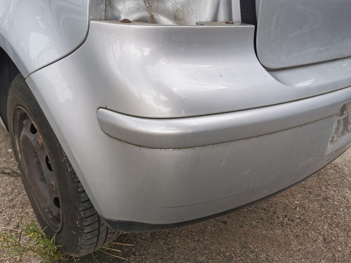 VW Polo 9N1 Stossstange Stossfänger Bumper hinten LA7W Reflexsilber Metallic